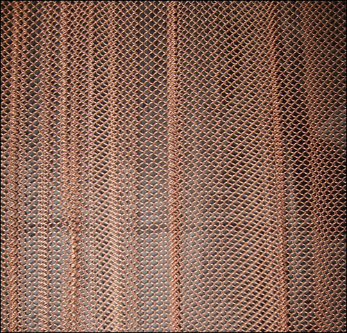 Decorative copper curtains with excellent ventilation property 