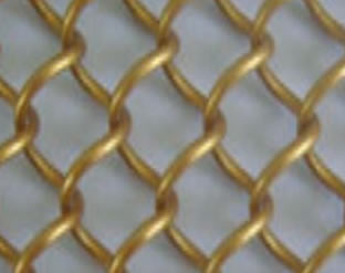 Gold Metal Mesh Drapery