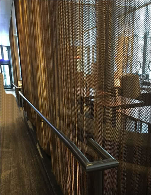 Woven Metal Curtain for Architectural Interior & Exterior