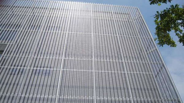Perforated Metal Cladding for Building